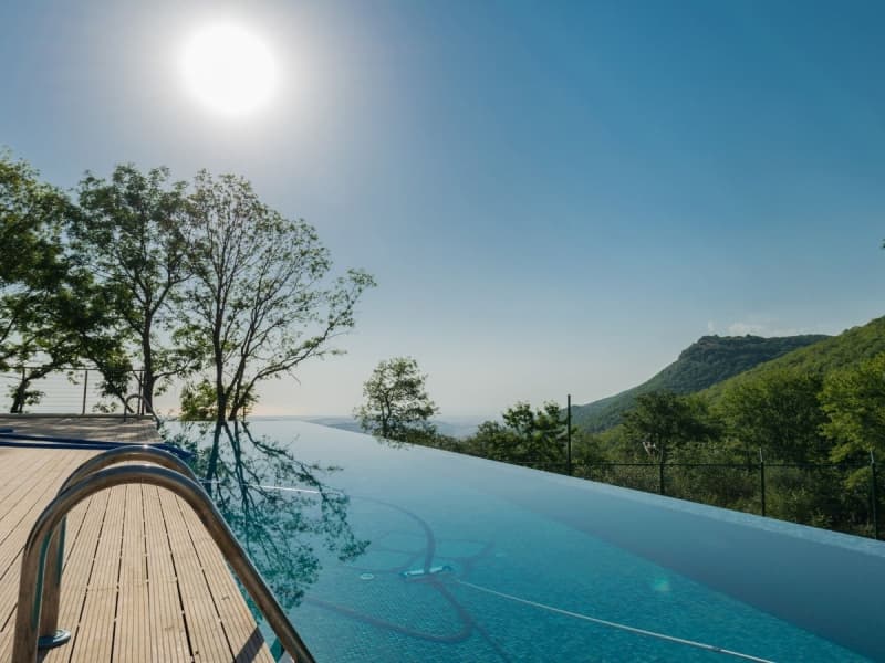 Stunning infinity pool with ocean views